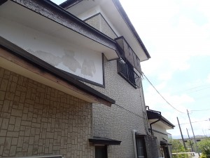 新潟市北区外壁リフォーム事例、塗装前