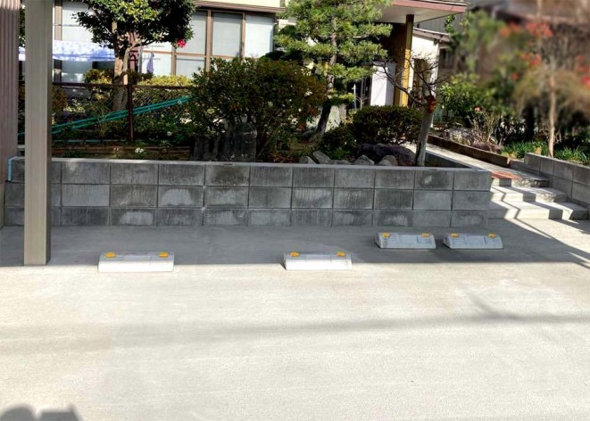 新潟市北区H様邸 外構リフォーム_コンクリート打設完了